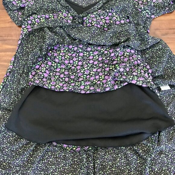 Confess Liberty Floral Cottage Farmhouse Babydoll Sheer 90's Mini Dress. Size‎ S - Picture 8 of 10